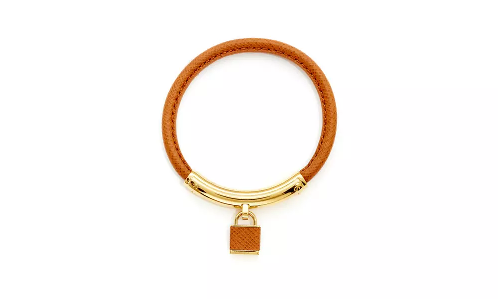 MICHAEL KORS Heritage Padlock Leather Bracelet - Primary Image