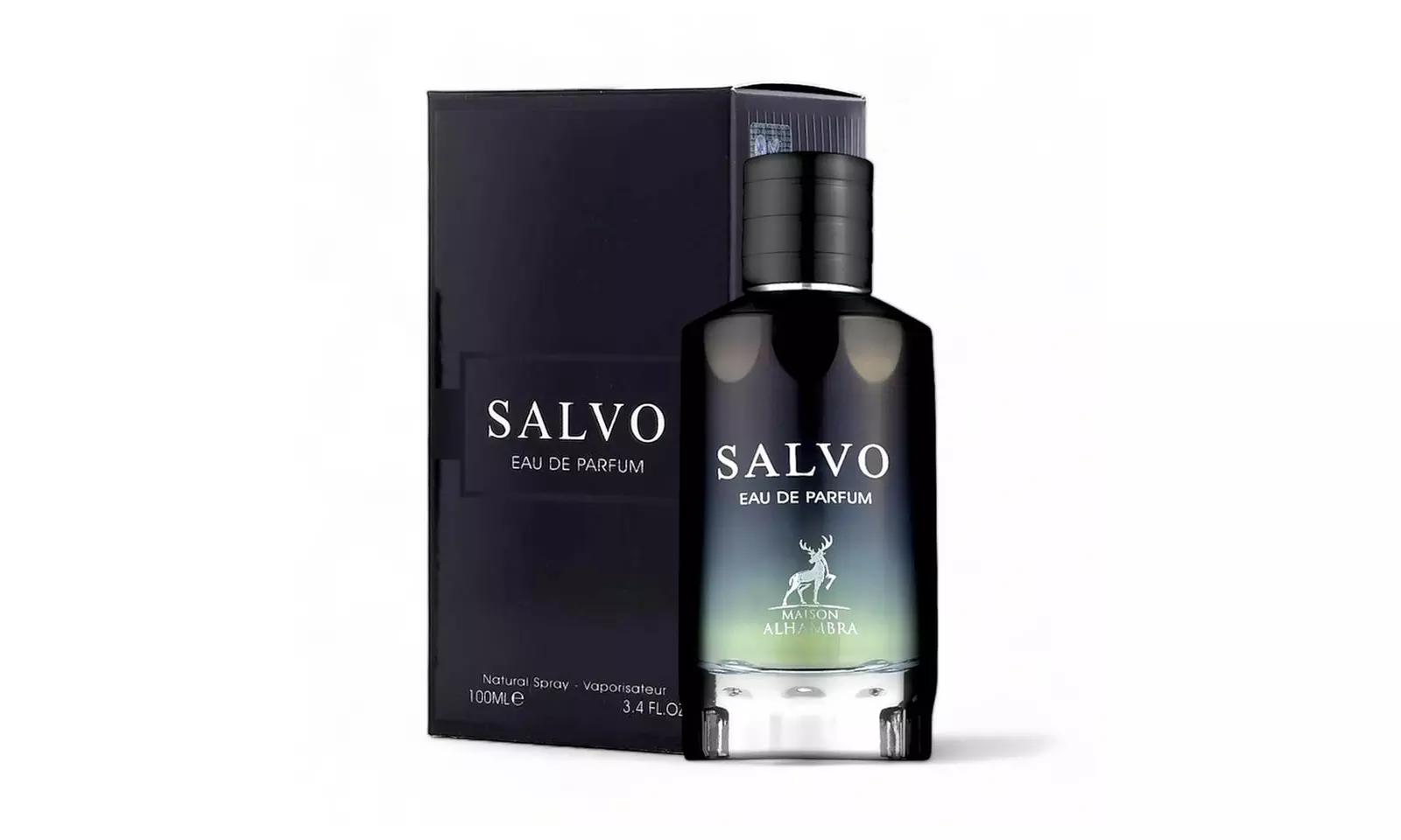 Maison Alhambra Salvo Eau de Parfume Premium Cologne for Men 3.4 Fl. Oz.