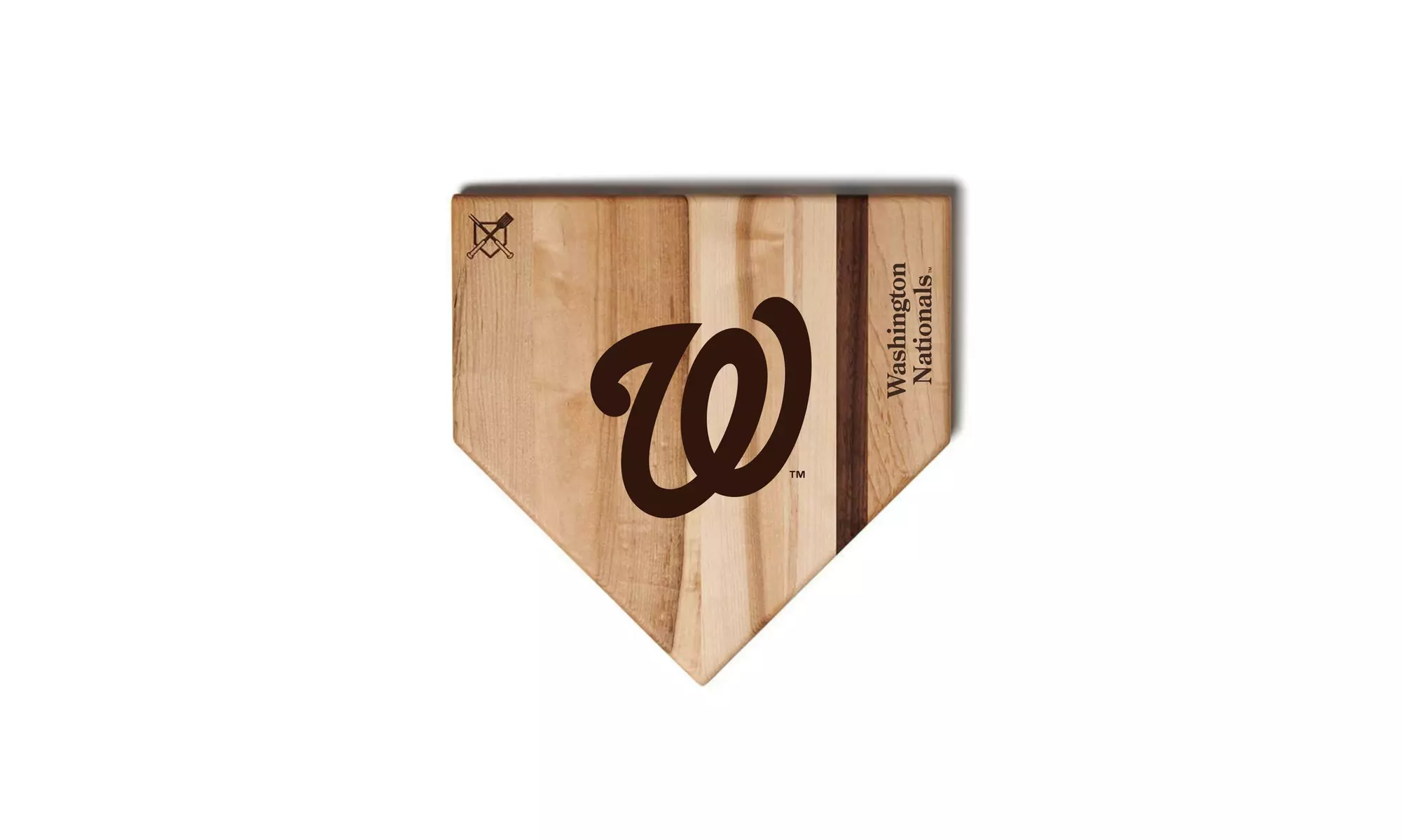MLB 12-Inch or 17-inch Wooden Home Plate Cutting Board