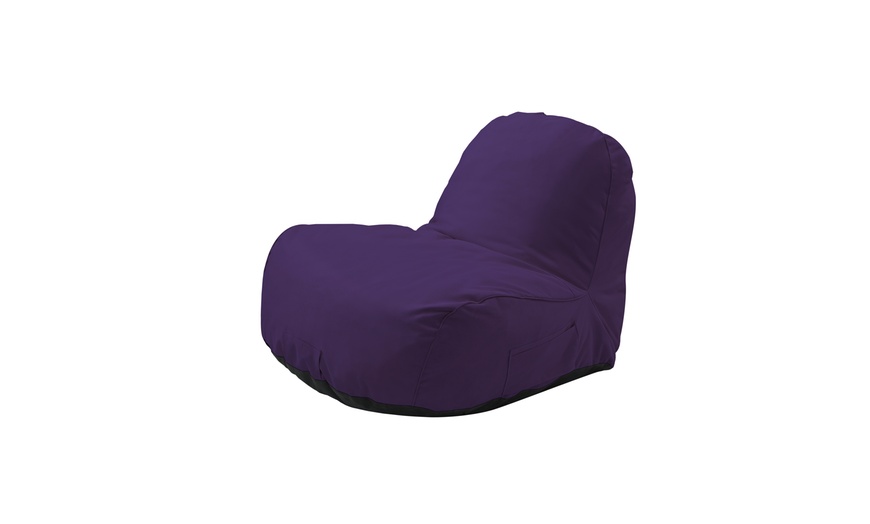 argos purple bean bag