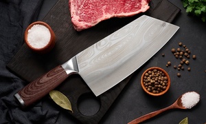 Stainless Steel Chinese Sharp Kitchen Knife with Ergonomic Wooden Handle