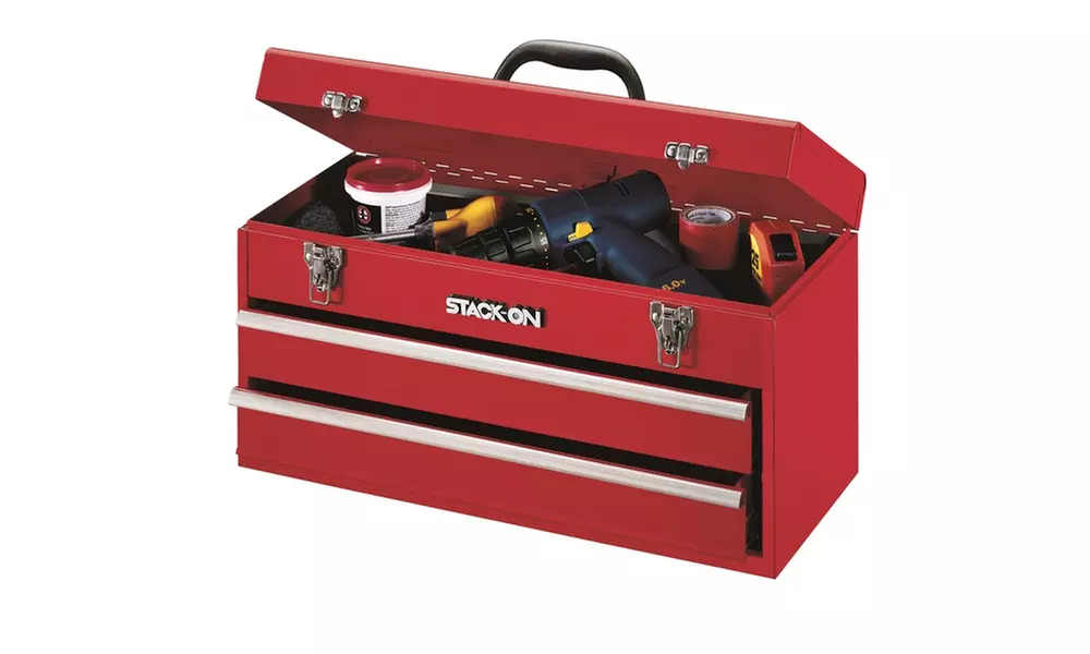 Stack-On 20" 2 Drawer All Steel Portable Tool Chest - Red - Primary Image