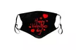 10pc Adult Valentine Print Mouth Mask for Protection Mask Washable Earloop Mask - Second Medium