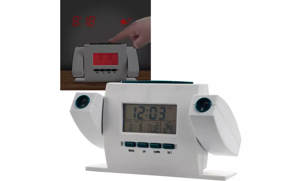 Dual Projection Alarm Clock with FM Radio - Primary Image