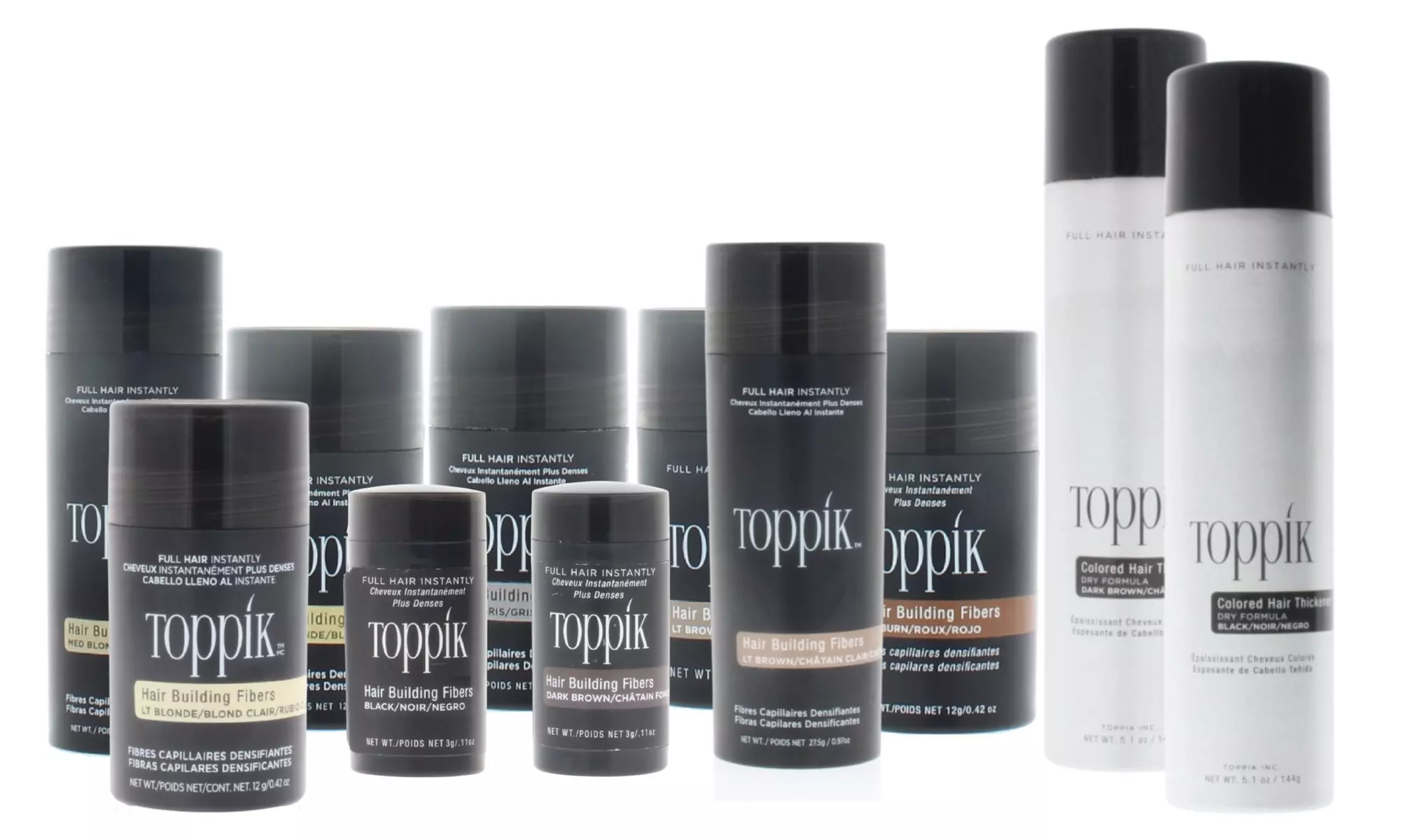 Best of TOPPIK Hair Building Fibers OR Colored Hair Thickener (Multiple Options) - Primary Image