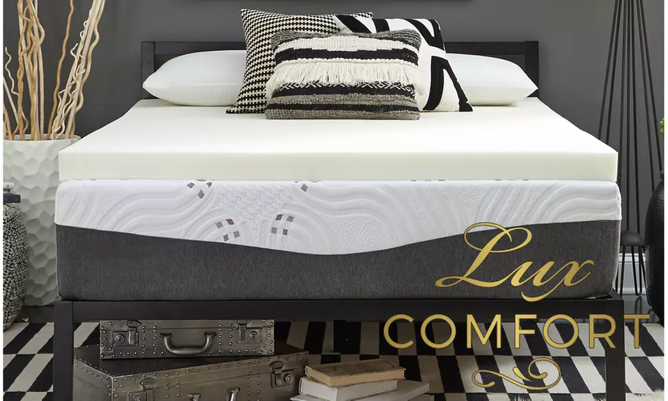 LUX Comfort 4'' Memory Foam Topper - Primary Image