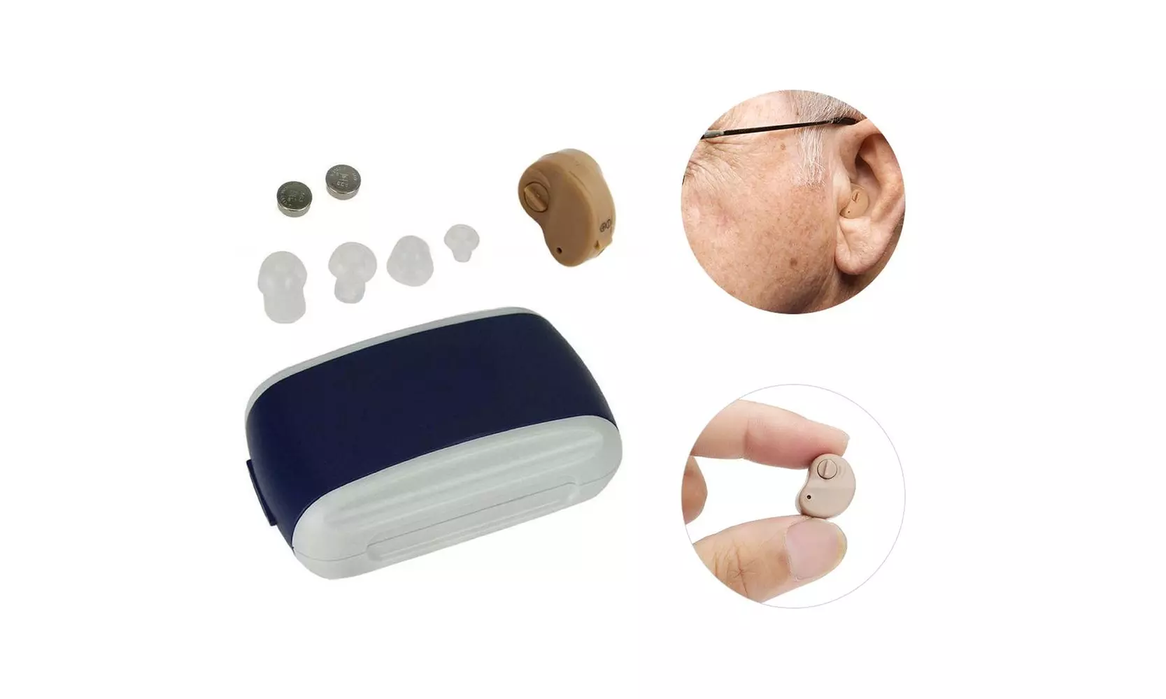 K-80 Mini Hearing Aid Amplifier (1or 2 Pack)  - Second Medium
