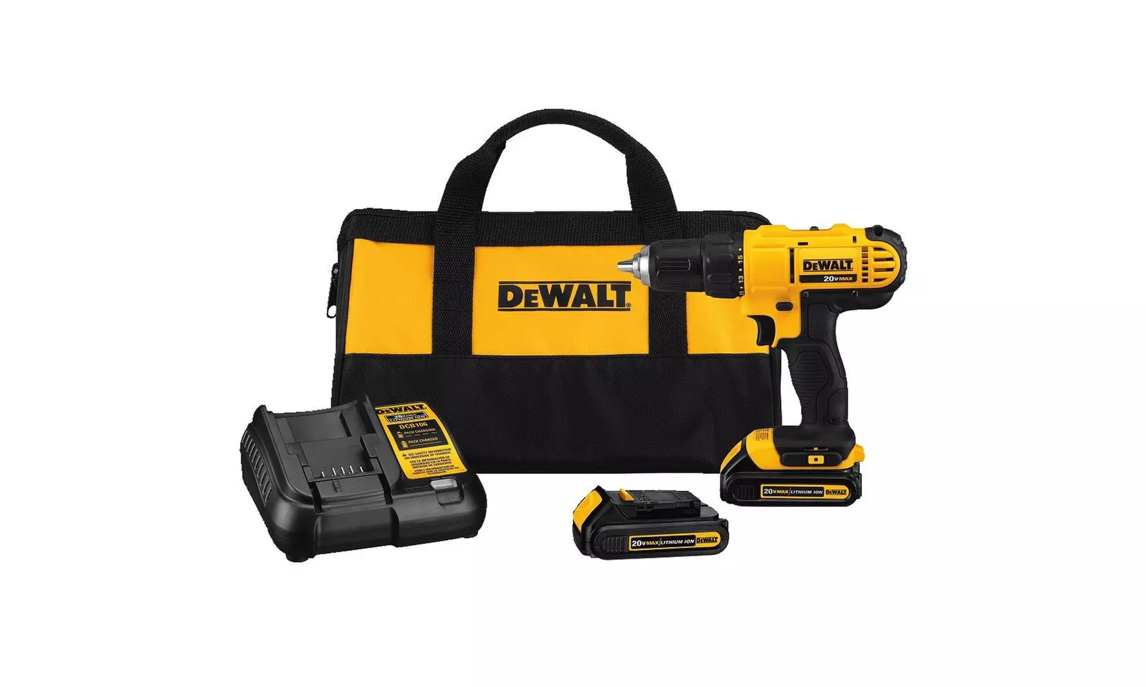 Dewalt DCD771C2 20V MAX Cordless Lithium-Ion 1/2 inch Compact Drill Driver Kit - Second Medium