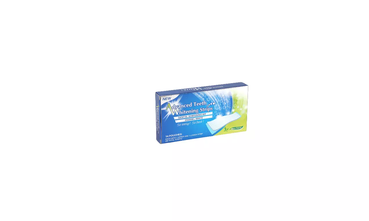 Professional Strength Enamel Safe with LED Advanced Teeth Whitening Strips  - Primary Image