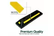 Zone Tech 2x Rubber Curb Parking Road Block Wheel Tire Stopper Garage Driveway - Second Medium
