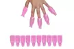 Pro Plastic Acrylic Nail Soak Off Cap Clip Uv Gel Polish Remover Set (10-Piece) - Second Medium