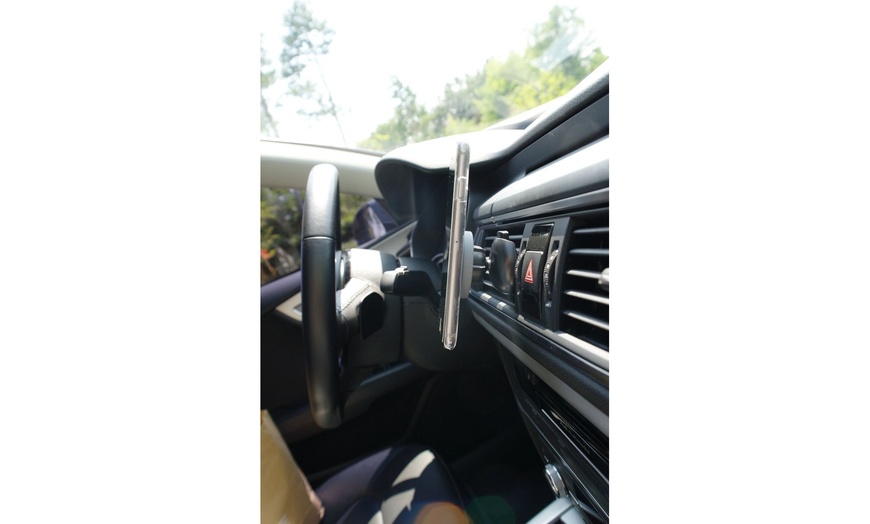 Image 3: Magnetic Car Phone Mount Strong Air Vent Stand Cell Phone Holder Car Mount