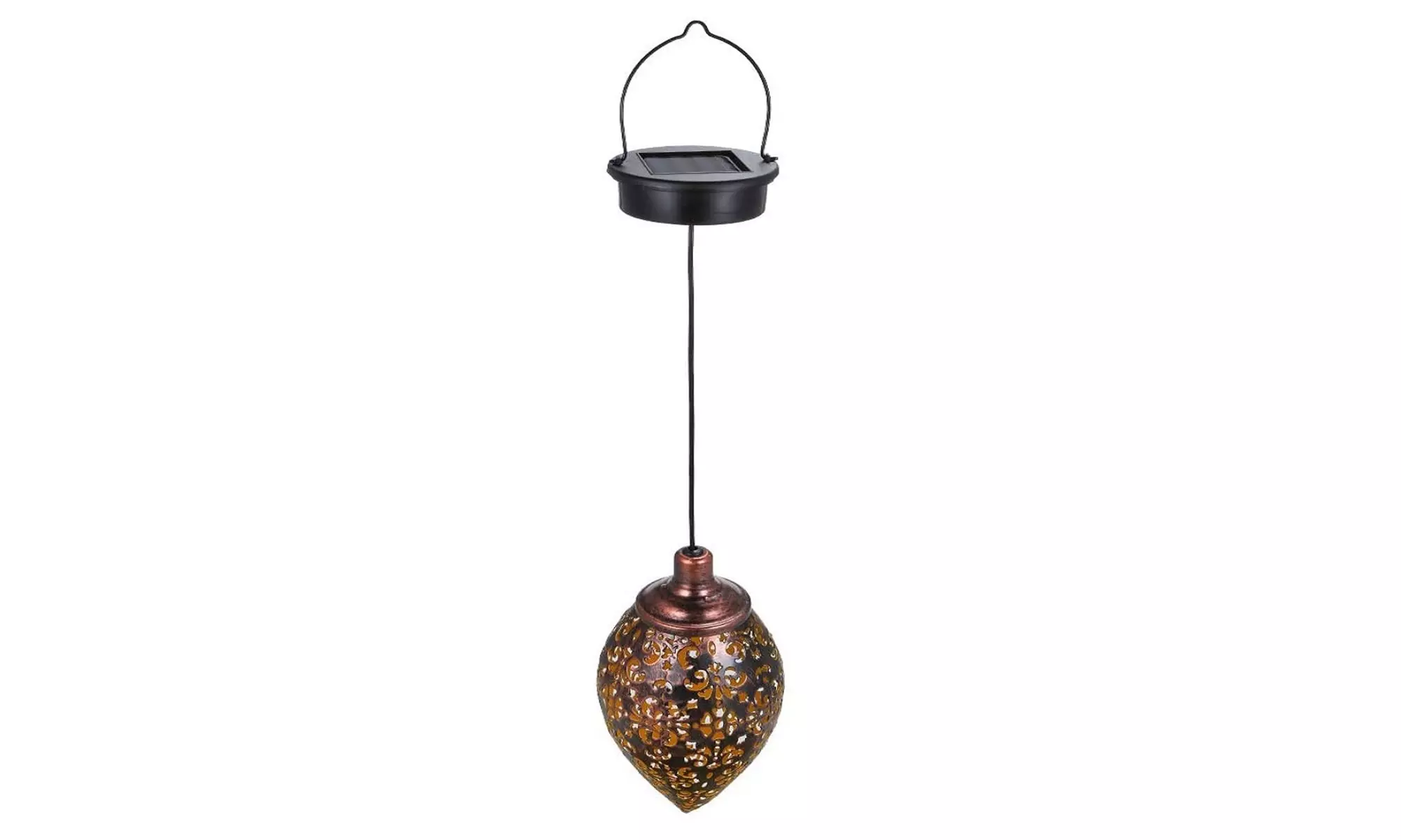 Hanging Solar Lights Solar Lantern Garden Metal Lights Waterproof for Outdoor