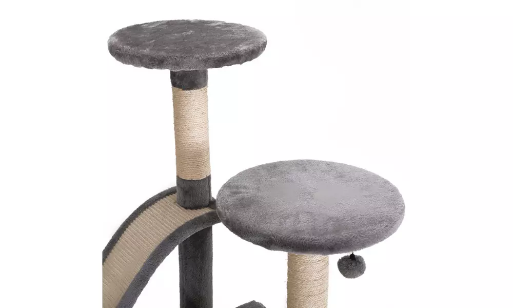 Cat Tree Multi-level Large Suitable for Large Cats, Grey - Second Medium