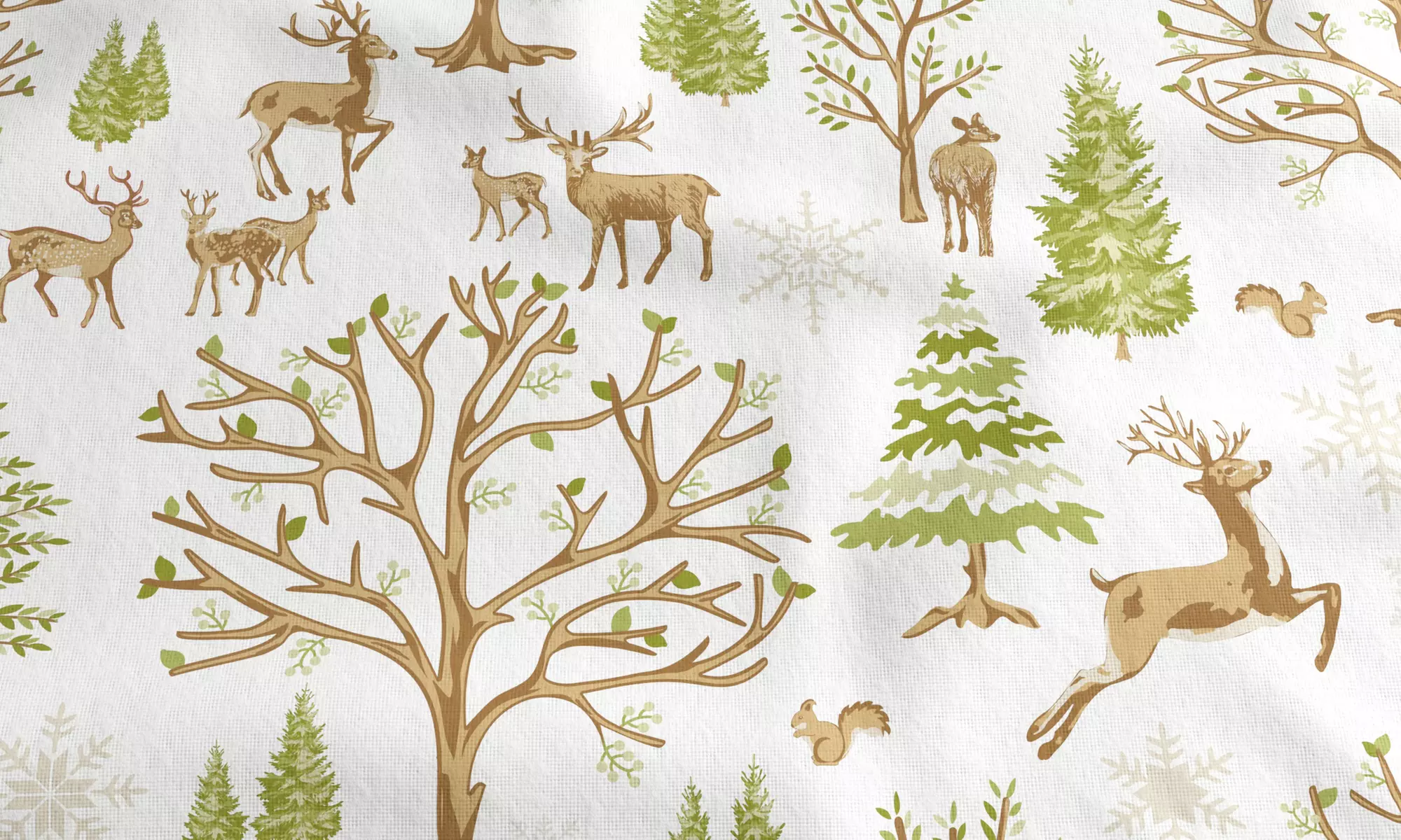 Nature Print Turkish Cotton Flannel Sheet Set