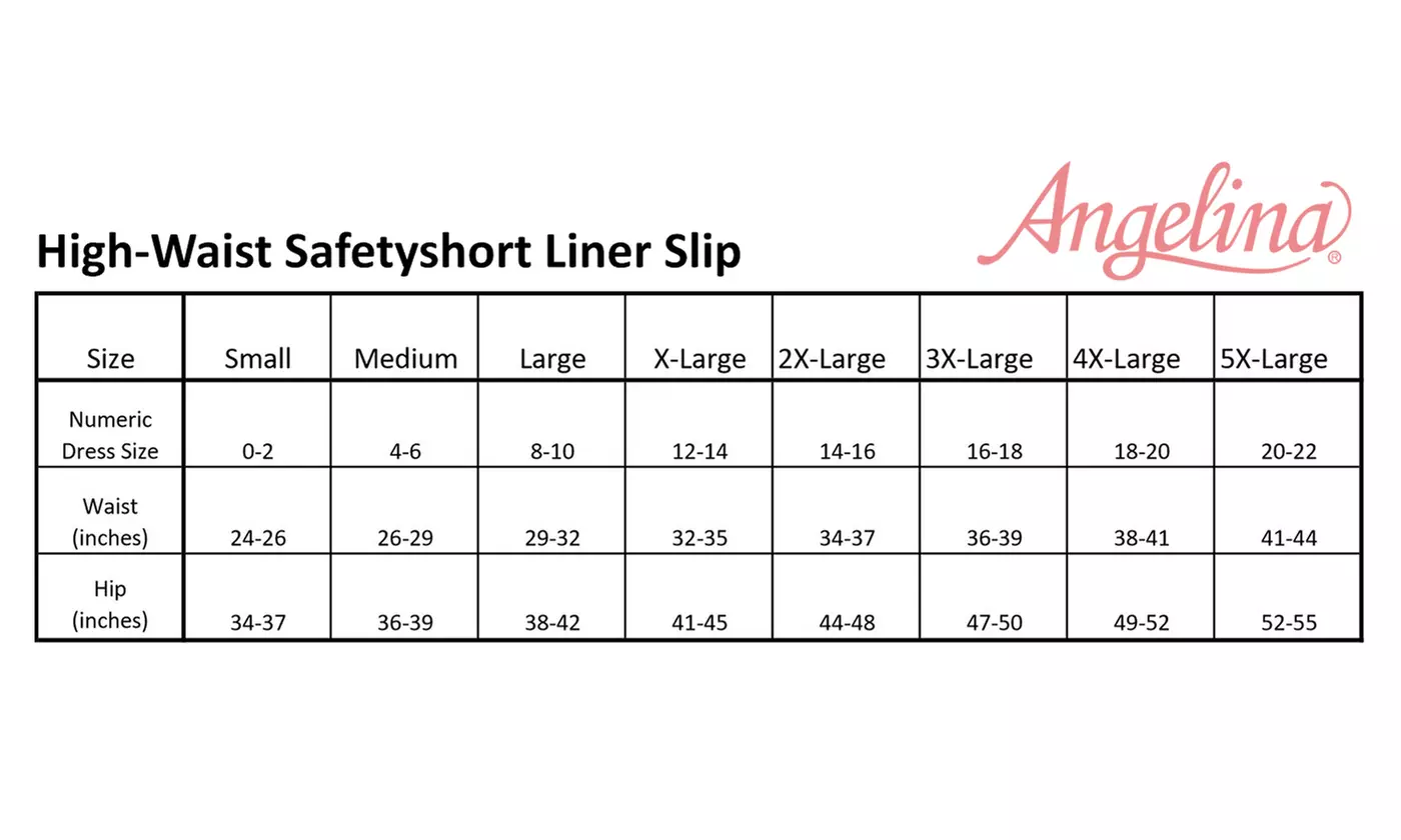 Satin High-Waist Safety Underpants Liner Slip with Lace Accent S-5X, 3 or 6 Pack