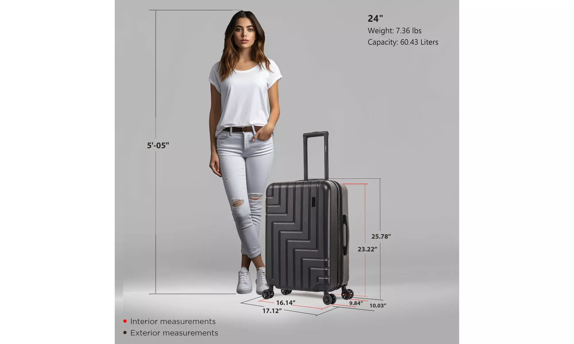 DUKAP Zahav Lightweight Hardside Spinner Luggage