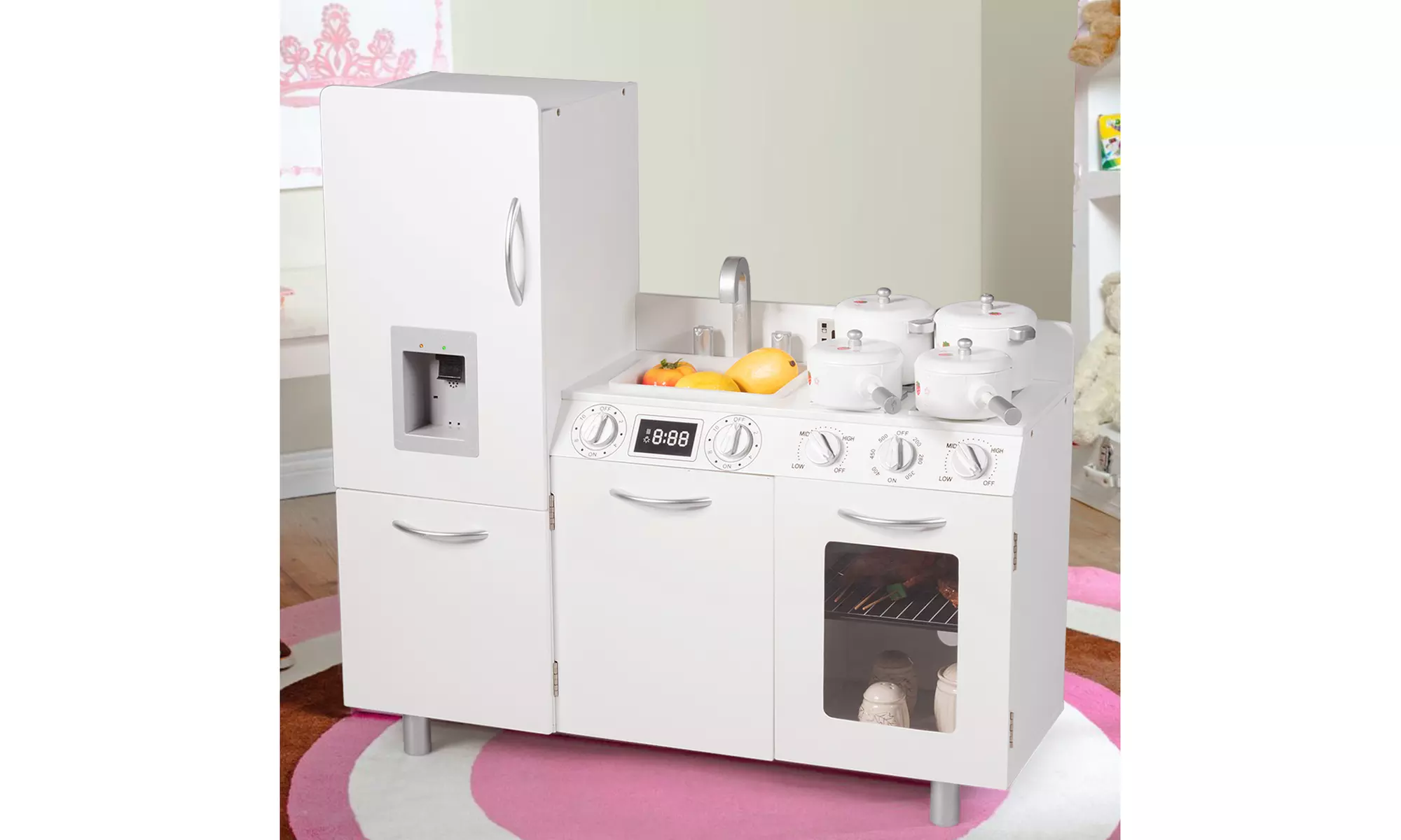 Costway Kids Pretend Kitchen Playset Cooking Toys Toddler Gift - Primary Image