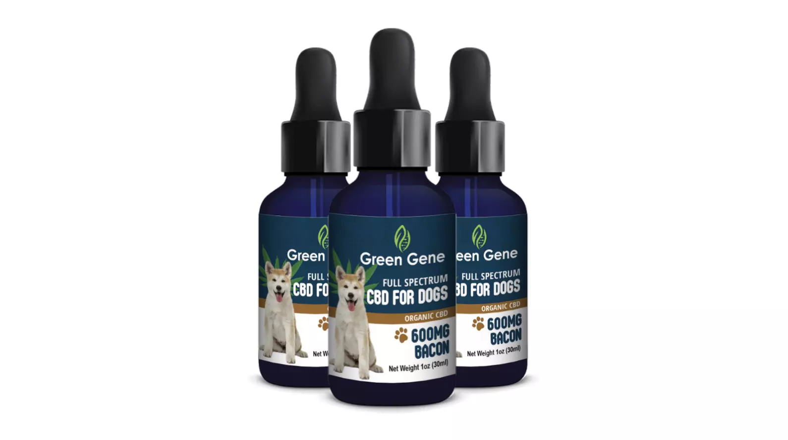 Full Spectrum CBD Oil Dog for Canine Happiness 300MG-600MG by Green Gene