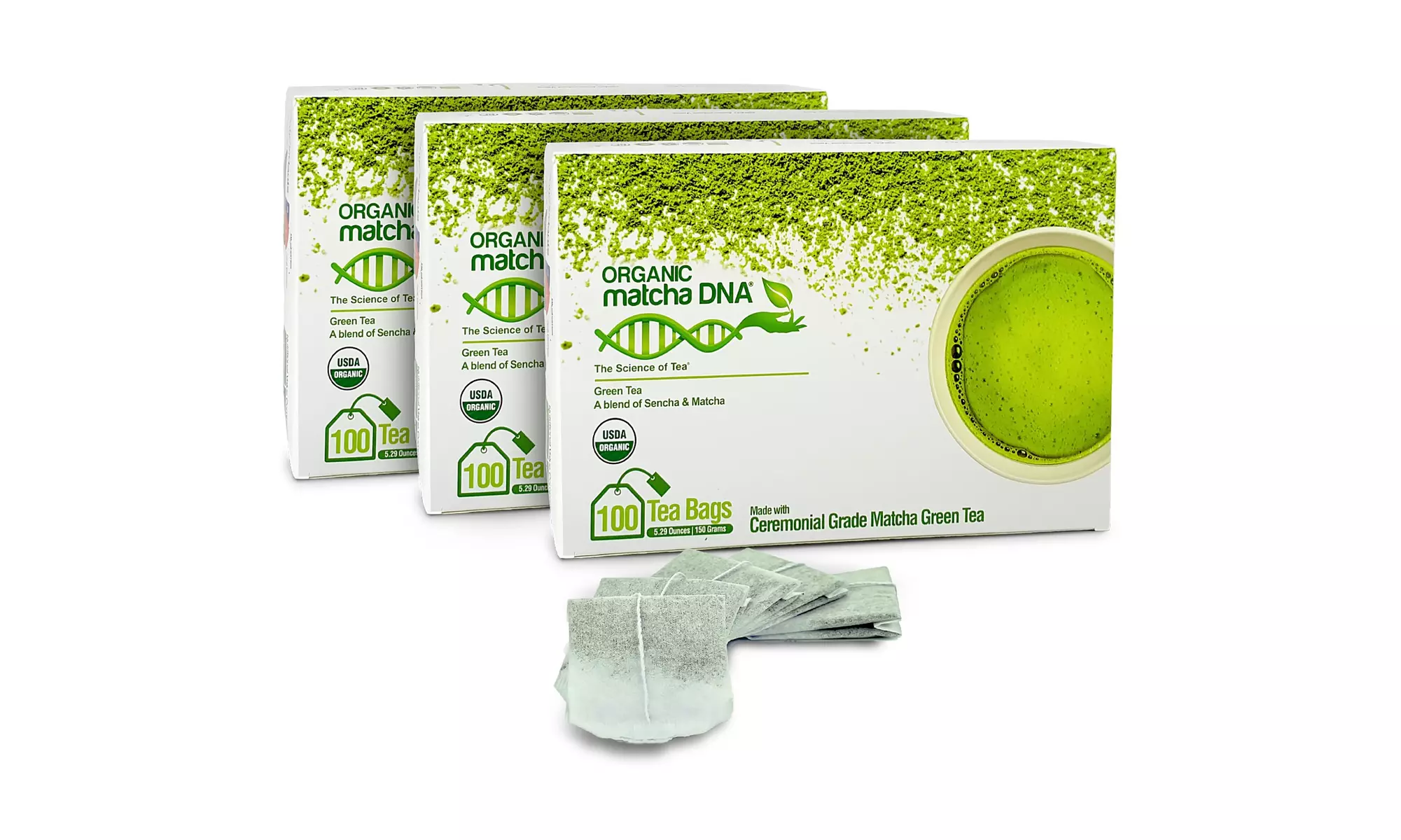 Matcha DNA Certified Organic Matcha Green Tea (300 Teabags) - Primary Image