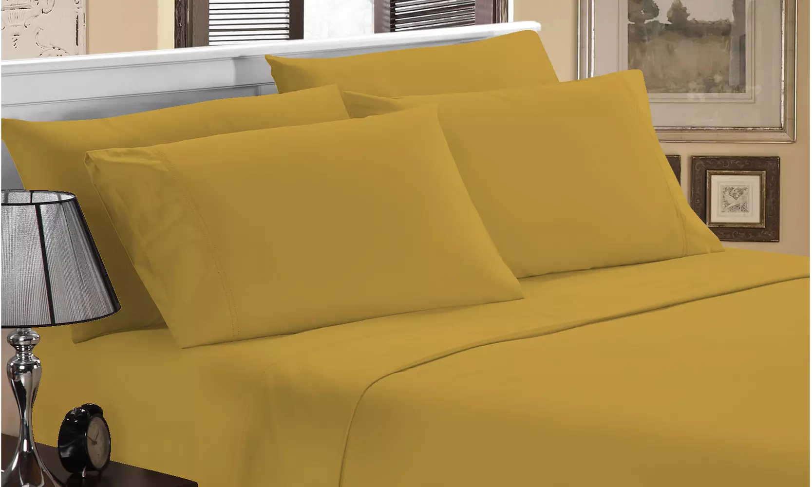 Luxury Home 1800 Series Super Soft Bamboo-Blend Sheet Set (6-Piece)