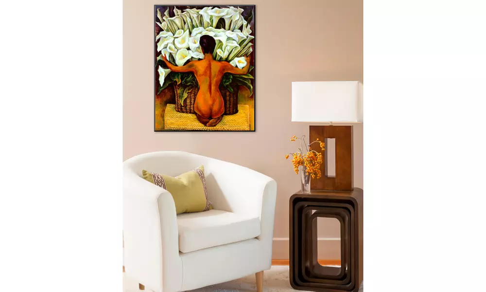 Nude with Calla Lilies by Diego Rivera - Second Medium