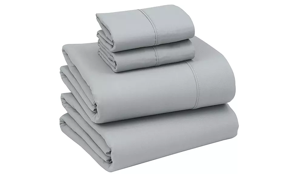 Ruvanti 1800 Series 4 Piece Microfiber Bed Sheet Set Soft Deep Pocket Sheet