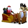 Image 8: 7 Ft Waterproof Inflatable Double Deer w/ Sled Christmas Decoration