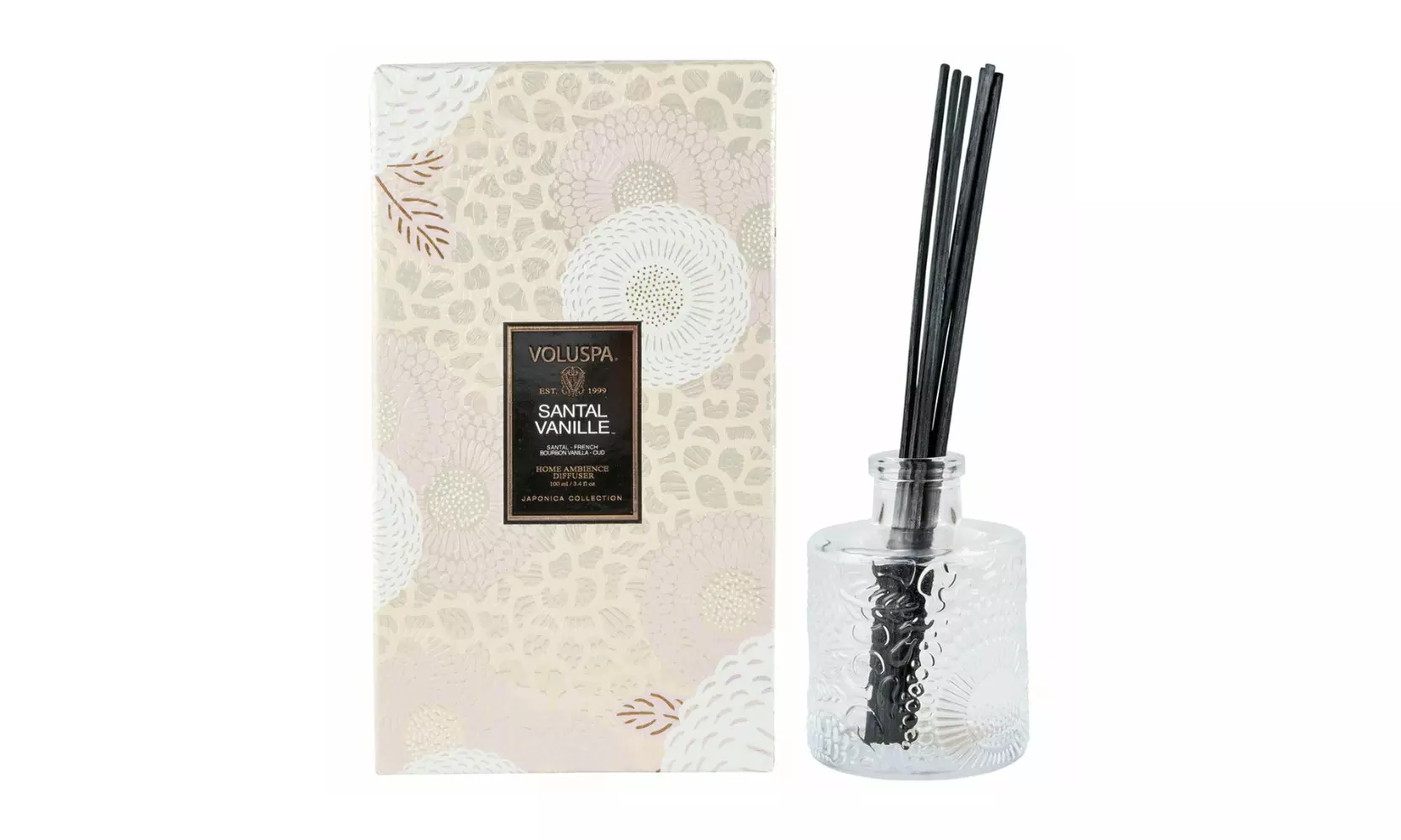 Voluspa Santal Vanille Reed Diffuser (3.4 Fluid Ounces) - Primary Image