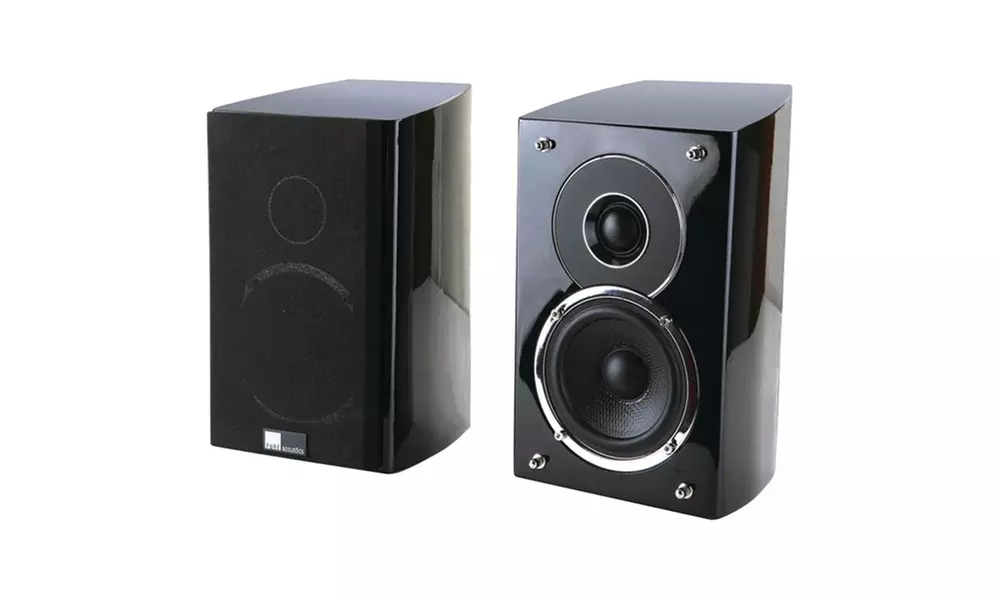 Pure Acoustics 4" 2-way Noble Ii Gloss Black Bookshelf Speakers - Primary Image
