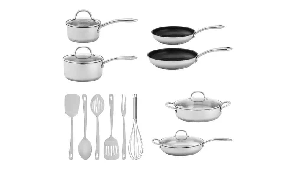 Wolfgang Puck Stainless Steel Nonstick Cookware Set (16-Piece) - Primary Image