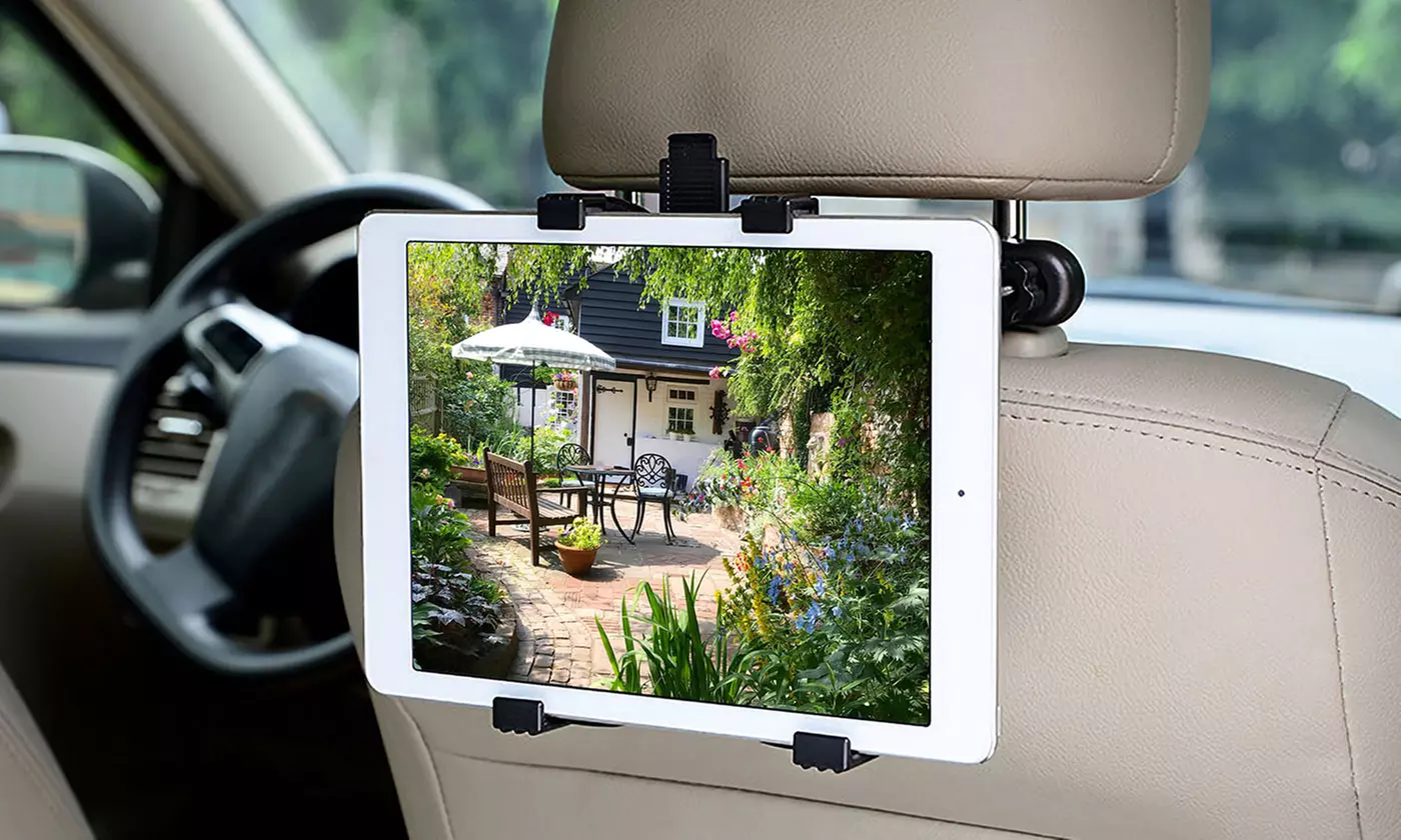 iMounTEK Car Headrest Universal Tablet Mount with 360 Rotation for 7-11" Devices - Primary Image