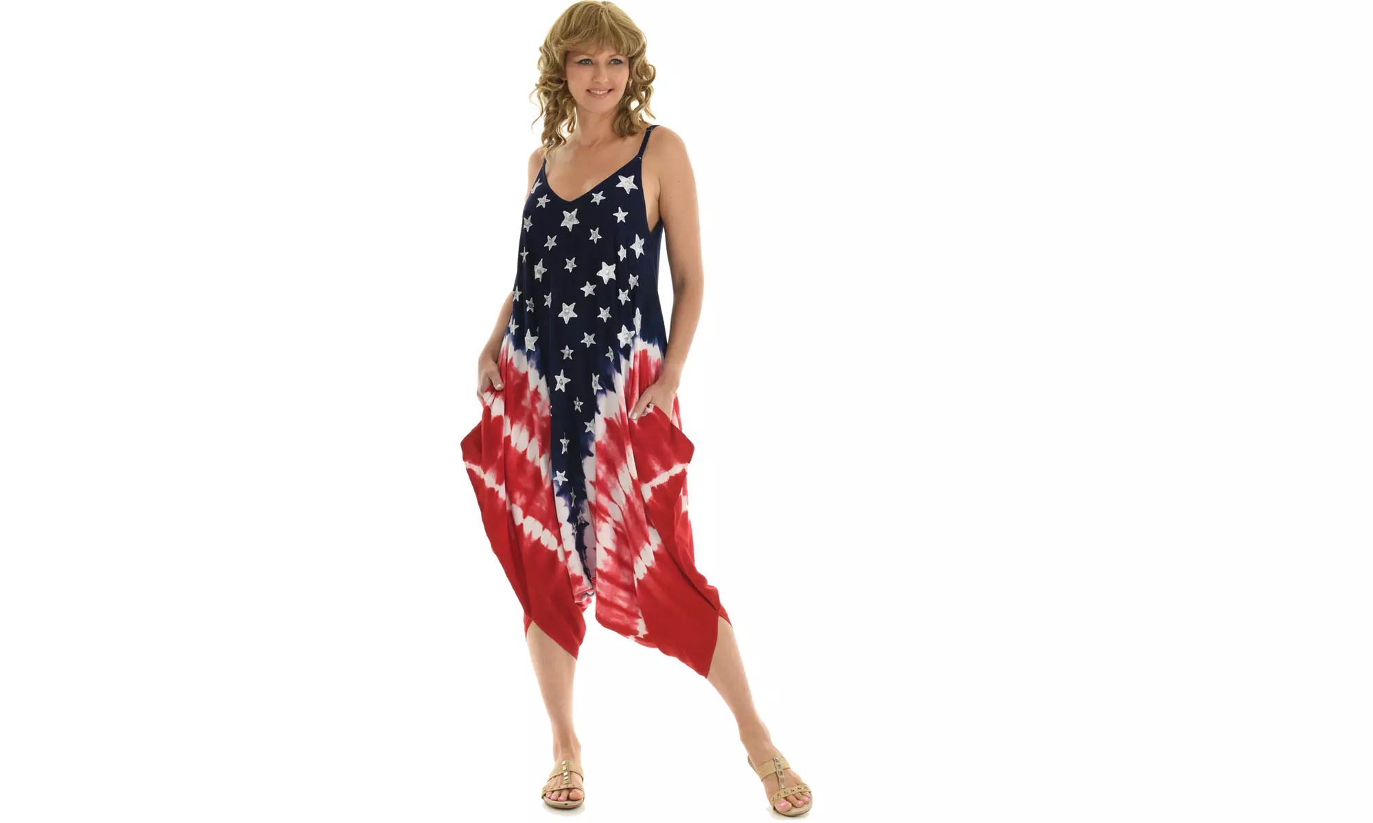 Women's Jumpsuit With Tie Dye also in plus size