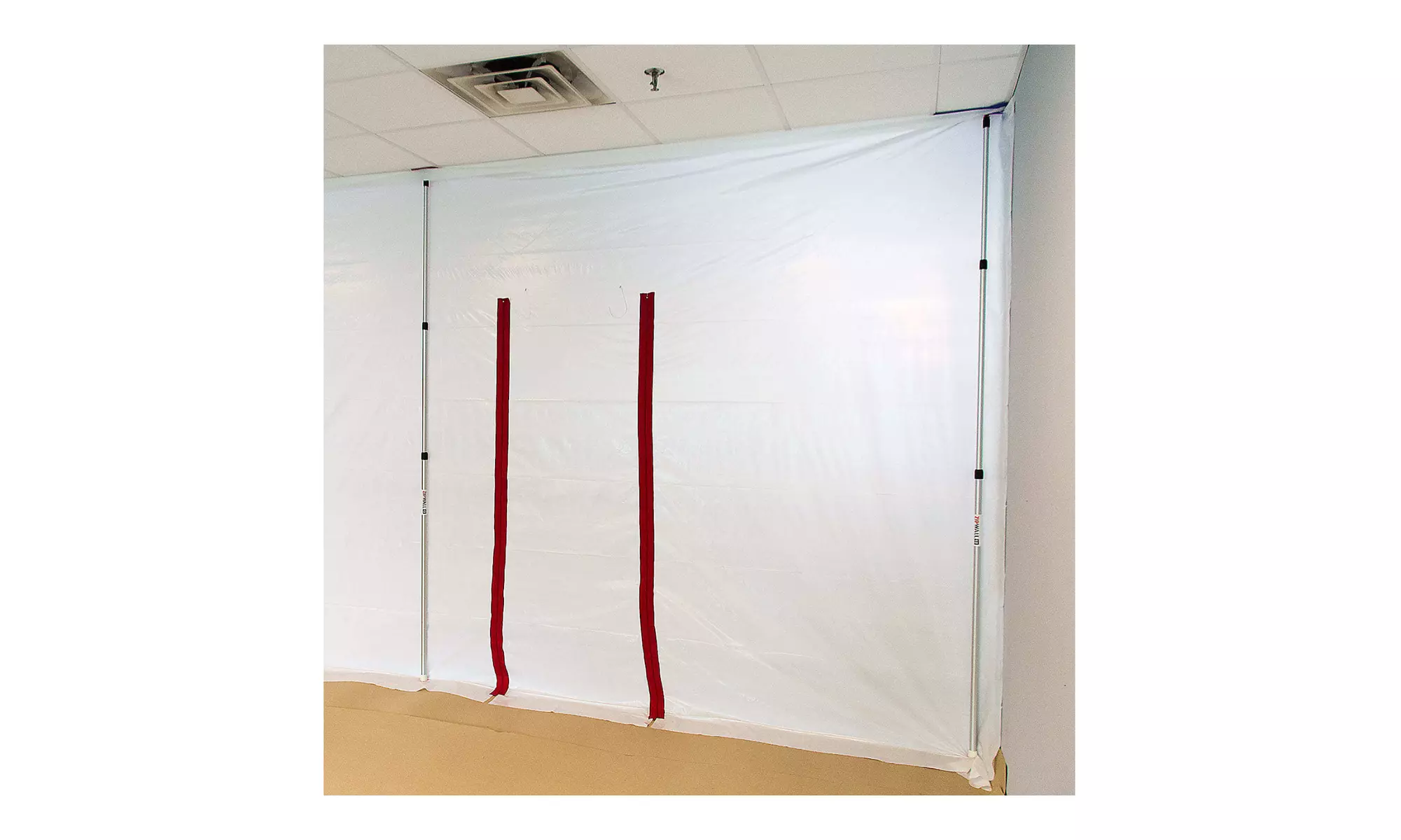 ZipWall PY50 Dust Barrier Plastic Sheeting (White) - Second Medium