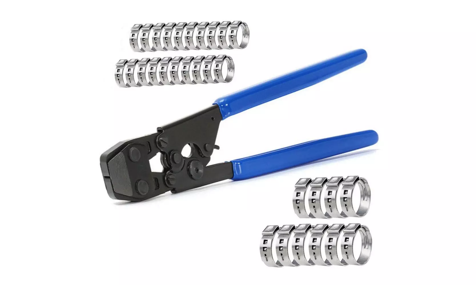 PEX Pipe Cinch Crimping Tool with Clamp Red - Primary Image