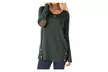 Womens Casual Long Sleeve Round Neck Pocket T Shirts Blouses Sweatshirts Tops - Image 5
