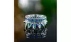 Peacock Style Ring Made with Swarovski Crystals