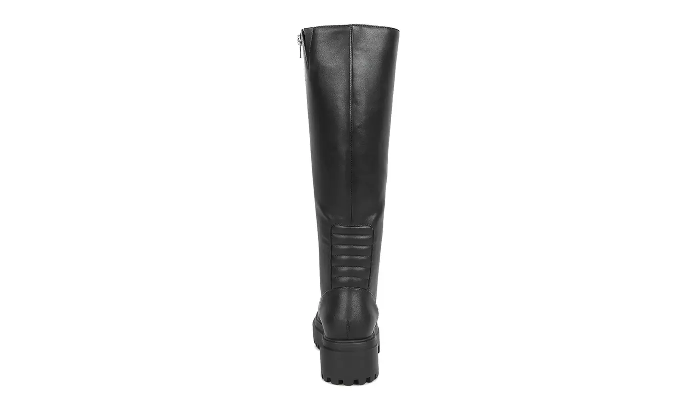 London Rag Axle Knee Lug Sole Boots
