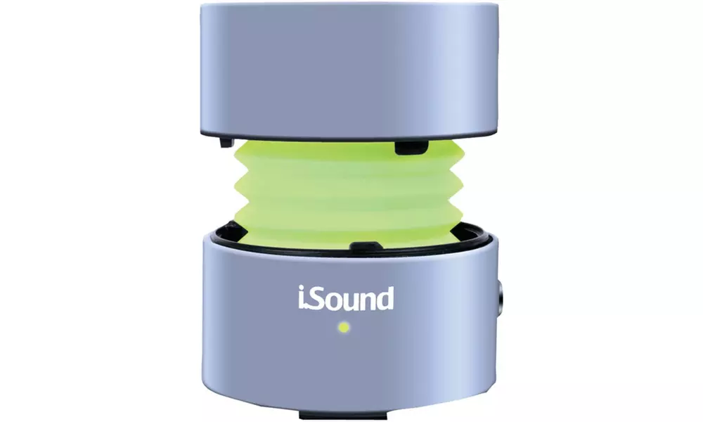 Isound Isound-5288 Fire Glow Mini Wired Speaker (silver) - Primary Image