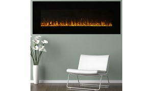 Northwest LED Fire and Ice Flame Electric Fireplace with Remote - 54 Inch Wall