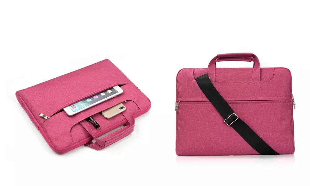 Denim Water-Resistant Laptop Bags. 3 Sizes Available. - Second Medium