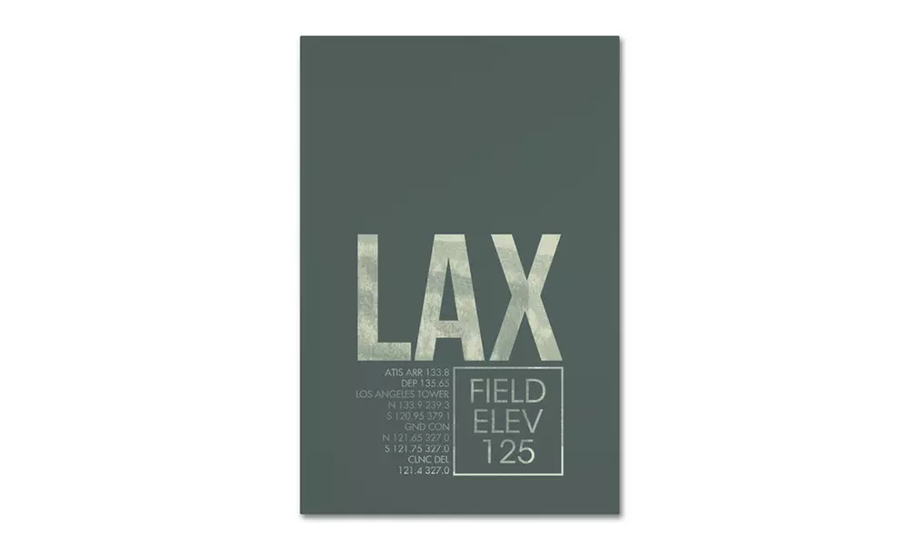 08 Left 'LAX ATC' Canvas Art - Primary Image