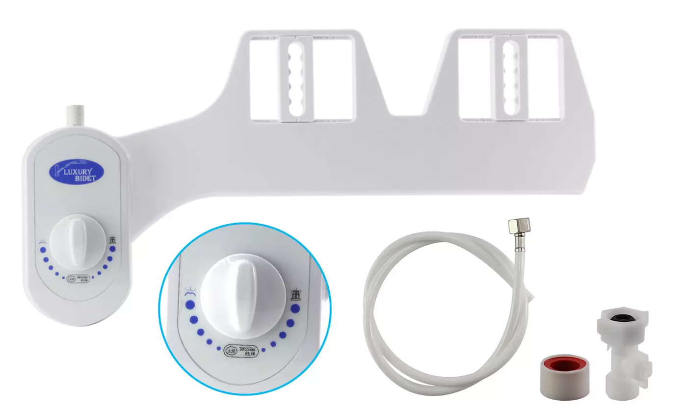Water Spray Bidet Non-Electric Mechanical Toilet Seat Attachment