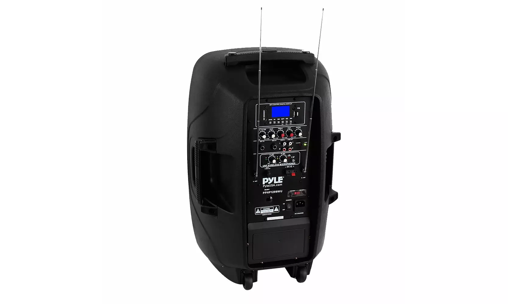 Pyle Portable Bluetooth PA Loudspeaker System with Built-in Rechargeable Battery - Primary Image