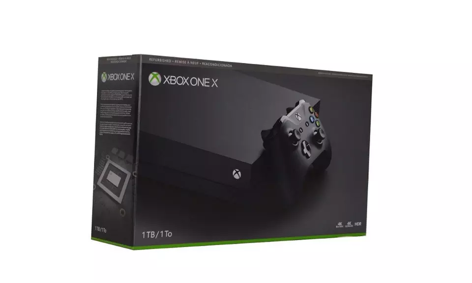 Xbox One X 1TB Video-Game Console with Built-In 4K UHD Blu-ray Player (Manufacturer Refurbished) - Primary Image
