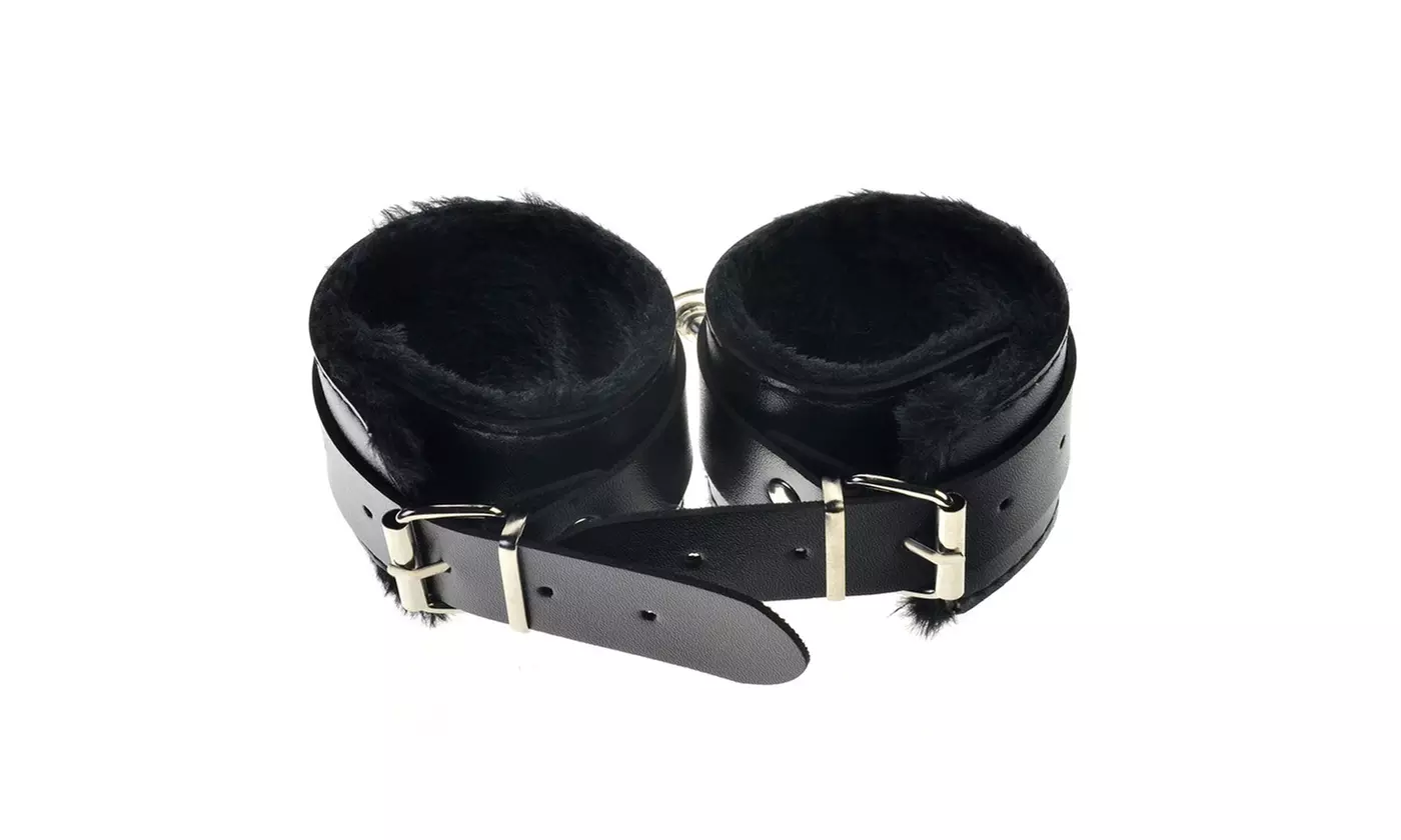 BDSM Leather Handcuffs Up Bondage Restraint Sex Toys