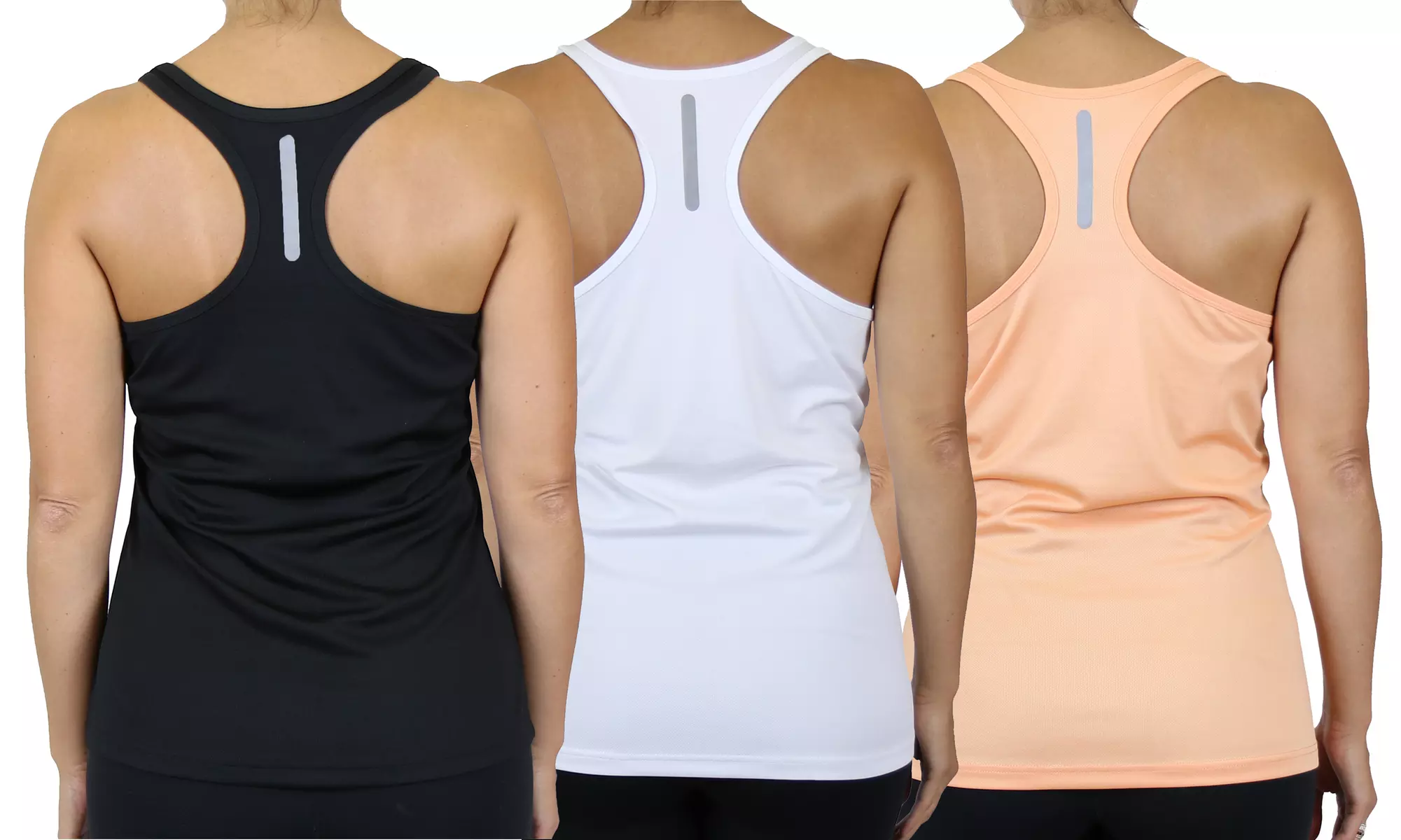 3-Pack Galaxy By Harvic Women's Moisture-Wicking Racerback Tanks (S-3XL)