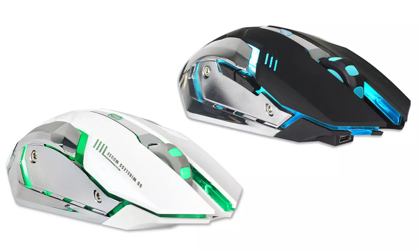 ZEroDATE 2400 DPI Adjustable RGB Backlit 2.4G Wireless Optical Gaming Mouse - Primary Image