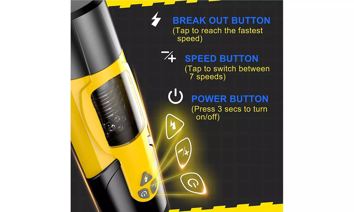 Electric Pocket Stroker with 7 Rotating Modes Stimulation Masturbator 