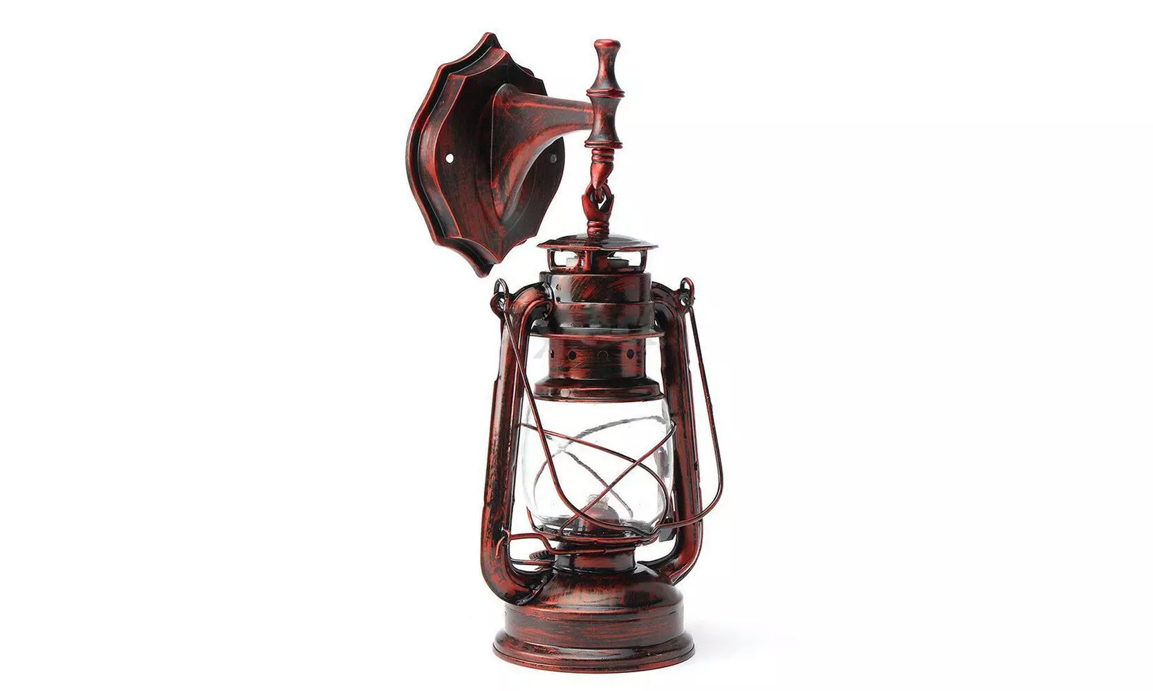 Retro Lantern Outdoor Metal Lantern Sconce Light Fixture Wall Lighting Exterior - Second Medium